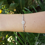 Elegant Diamond Flower Bracelet - Nature's Beauty Captured