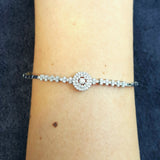 Elegant Diamond Flower Bracelet - Nature's Beauty Captured