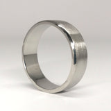 Ring for Men, 6 mm Platinum Ring with Matte Finishing.
