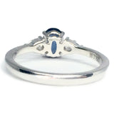Sapphire Engagement Ring - Natural Vivid Blue Sapphire
