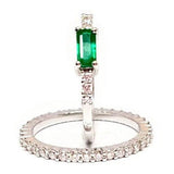 Emerald Ring - Emerald Engagement Ring