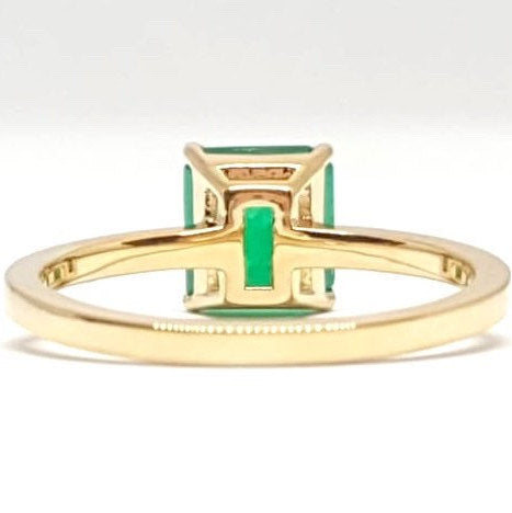Emerald Ring - Princess Cut