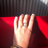 Square Black Diamond Ring