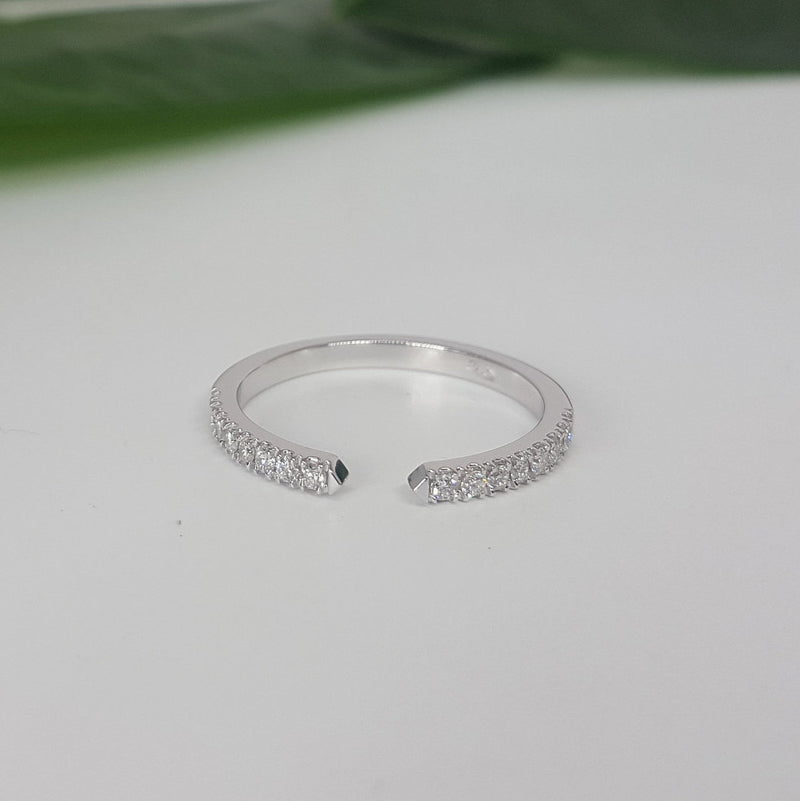 Unique Diamond Ring -  Open Eternity Band