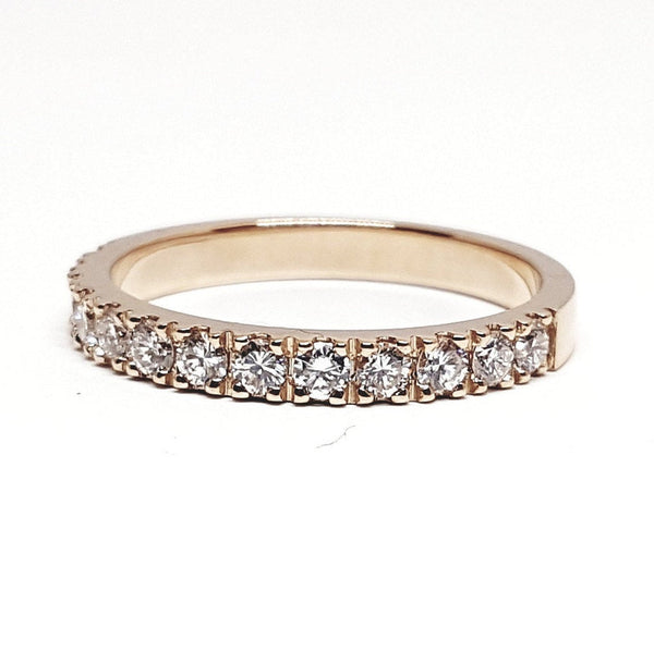 Diamond Wedding Band - 2.4 mm Stacking Diamond Ring