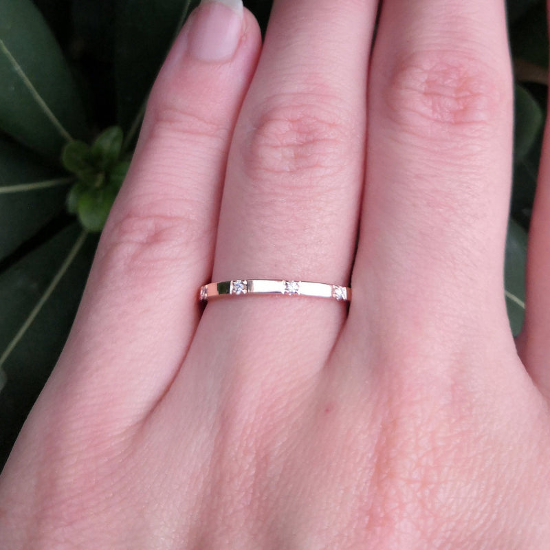 Spaced diamond band Clearance