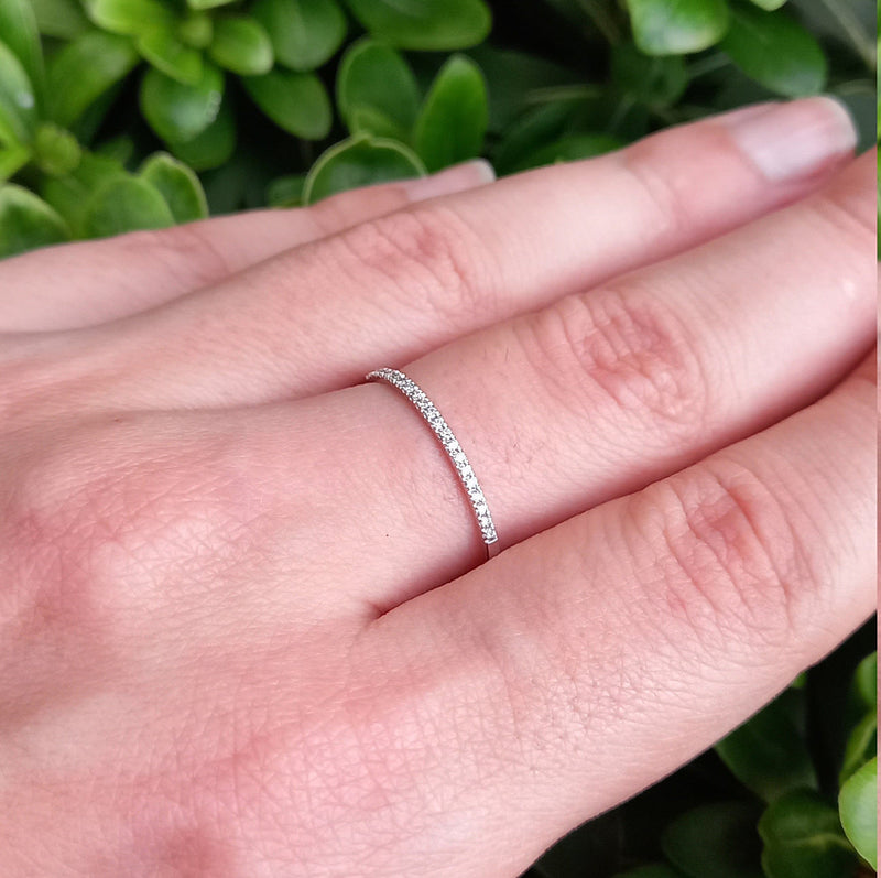 Dainty diamond eternity band Clearance